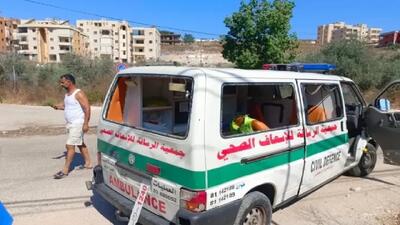 حمله پهپادی اسرائیل به آمبولانسها در جنوب لبنان