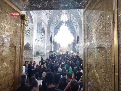  حضور پرشور عزاداران در حرم مطهر امام رضا(ع)