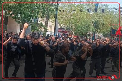  حرکت دسته های عزاداری به سمت حرم مطهر رضوی