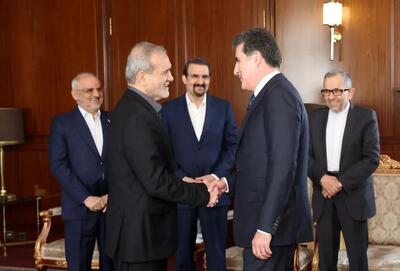 بارزانی در پی دیدار اخیر خود با مسئولان عالیرتبه ایران: مسئولان ایرانی به من اطلاع دادند که آمادهاند به نخستوزیر عراق در زمینه انحصار سلاح در دست دولت عراق کمک کنند / به درخواست الزیدی من این موضوع را با مقامات ایرانی در تهران مطرح کردم