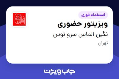  استخدام ویزیتور حضوری - آقا در نگین الماس سرو نوین