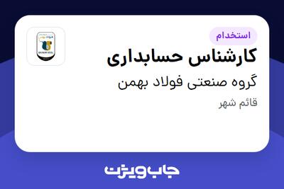 استخدام کارشناس حسابداری در گروه صنعتی فولاد بهمن