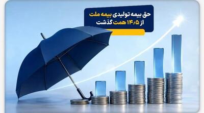حق بیمه تولیدی بیمه ملت در چهار ماه نخست امسال از 14.5 همت گذشت / رشد 90 درصدی نسبت به مدت مشابه سال گذشته - مردم سالاری آنلاین