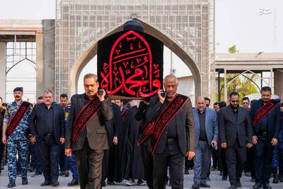  عکس/ تشییع نمادین پیکر پیامبر اعظم در سامرا