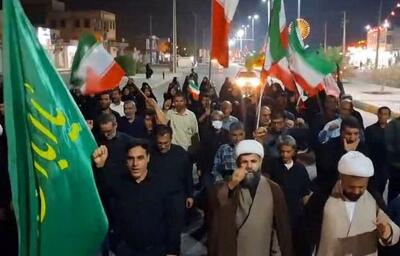 راهپیمایی شبانه مردم انقلابی آبدان