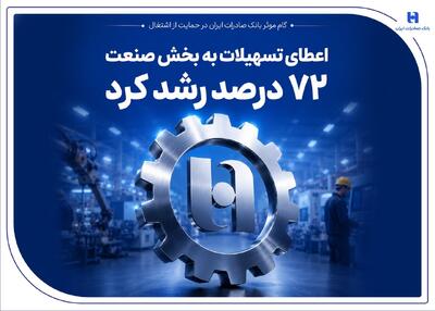 گام بانک صادرات در حمایت از اشتغال/ رشد ۷۲ درصدی اعطای تسهیلات صنعتی - پارس فوتبال