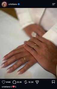  رونالدو و جورجینا بالاخره ازدواج کردند و حلقه انداختند!/عکس