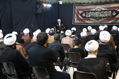  گزارش تصویری: مراسم سوگواری روز رحلت پیامبر اکرم (ص) در دفتر حضرت آیت الله نوری همدانی
