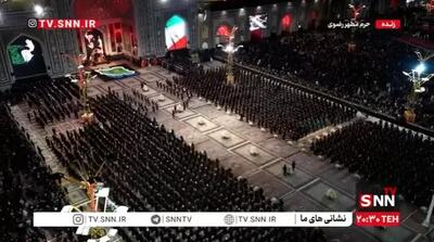  مراسم خطبه‌خوانی شب شهادت امام رضا (ع) / حرم مطهر رضوی غرق ماتم است+ فیلم