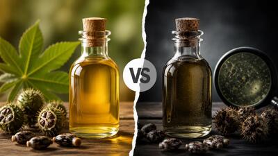 تفاوت روغن کرچک اصل و تقلبی؛ راه های تشخیص روغن خالص از فیک