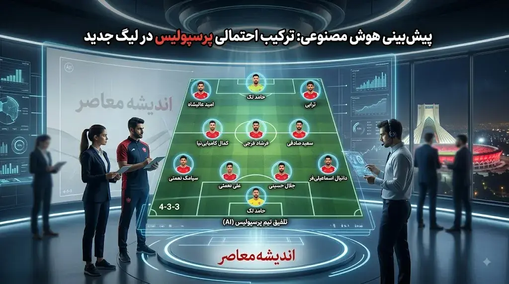 ترکیب احتمالی پرسپولیس در لیگ جدید؛ پیش بینی هوش مصنوعی از چیدمان سرخپوشان