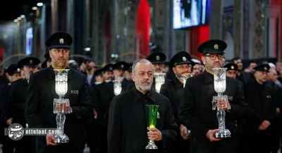  خطبه خوانی شب شهادت امام رضا (ع) در حرم امام هشتم+تصاویر