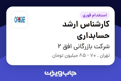 استخدام کارشناس ارشد حسابداری در شرکت بازرگانی افق 2