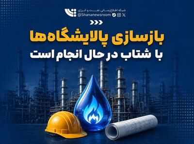 بازسازی پالایشگاهها با شتاب در حال انجام است