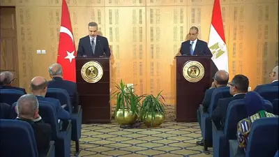  وزیر امور خارجه مصر: شهرک‌سازی و نقض حقوق مردم فلسطین را محکوم می‌کنیم / فیدان: هدف ما رساندن حجم تجارت با مصر به ۱۵ میلیارد دلار است + فیلم