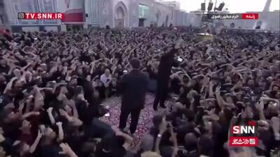  طنین انداز شدن نوای یا حیدر در بارگاه نورانی امام رضا (ع)