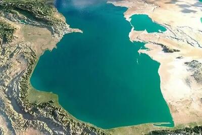 تراز آب دریای خزر به پایینترین میزان خود طی حدود ۲۰۰ سال اخیر رسیده است
