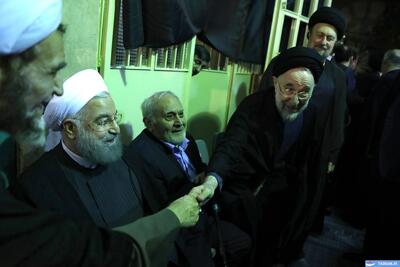 عکس: بزرگداشت همسر آیتالله موسوی بجنوردی در جماران