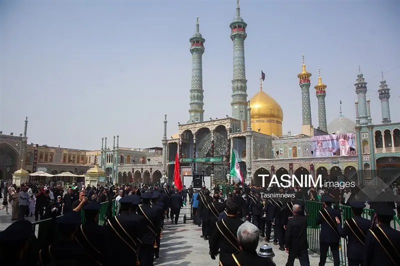  قم در سوگ شهادت امام رضا(ع)؛ حرم حضرت معصومه(س) میعادگاه دلدادگان  عکس - تسنیم