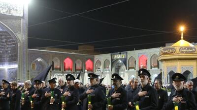  آیین شام غریبان شهادت امام رضا(ع) در حرم رضوی برگزار شد
