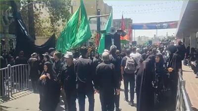  مشهد در سالروز شهادت امام رضا (ع) رنگ و بوی ماتم و عزا گرفت + فیلم