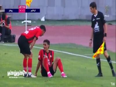  خون‌ریزی شدید محمد نادری از ناحیه سر و پیشانی