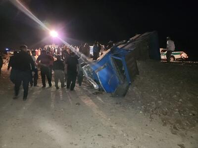  واژگونی خودرو حامل اتباع افغانستان در هرمزگان