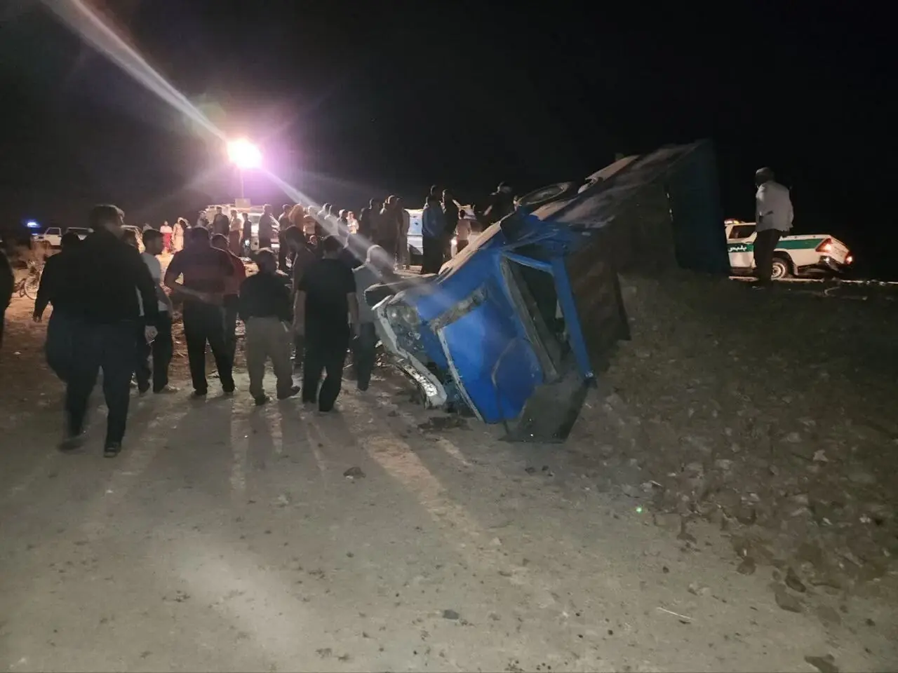 واژگونی خودرو حامل اتباع افغانستان در هرمزگان