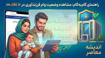 ve cbi ir وام فرزندآوری مشاهده وضعیت ۱۴۰۵