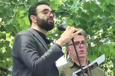 حرفهای احساسی نوه ایرج در مراسم وداع با «پهلوان آواز»
