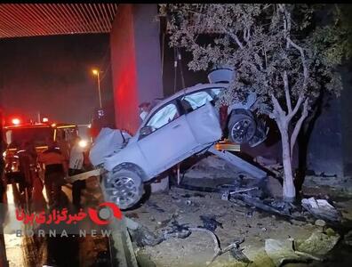  تصادف BMW در اتوبان همت سحرگاه جمعه