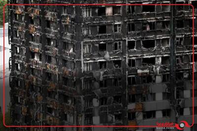 آتشسوزی عظیم در هتل 13 طبقه در ومبلی در لندن