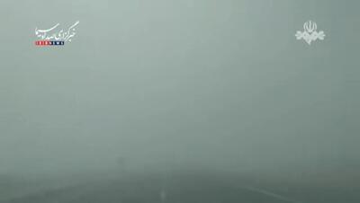 ویدئو؛ طوفان و گردوخاک شدید در محور زابل - زاهدان