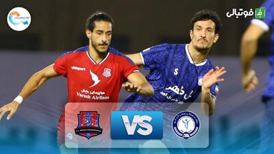  خلاصه بازی گل گهر سیرجان 1-0 نساجی مازندران
