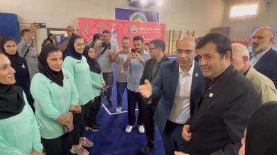بازدید وزیر ورزش از تمرین تیم ملی ووشو بانوان