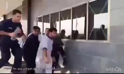 اولین لحظات حمله آمریکا به بیمارستان شهدای خلیج فارس + فیلم