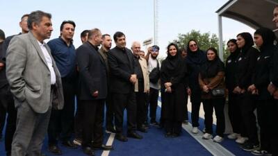بازدید وزیر ورزش و جوانان از استادیوم بینالمللی هاکی ایران