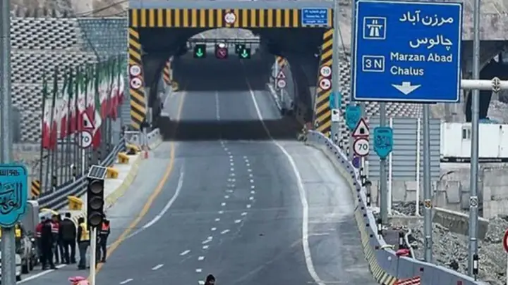 جاده چالوس یکطرفه شد