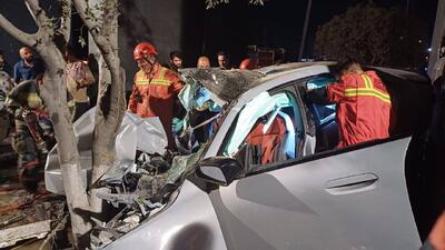  تصادف مرگبار BMW در بزرگراه همت/ ۳ نفر جان باختند
