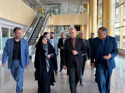 بازدید وزیر راه و شهرسازی از روند جابهجایی زائران در فرودگاه بینالمللی مشهد
