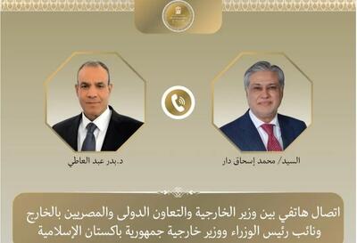  رایزنی وزیران خارجه مصر و پاکستان درباره راه‌های کاهش تنش در منطقه
