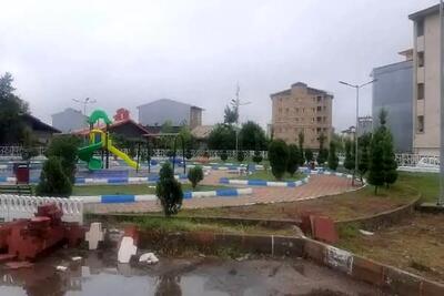 پارکی که در گیلان، حمام مسافران شد/ ویدئو
