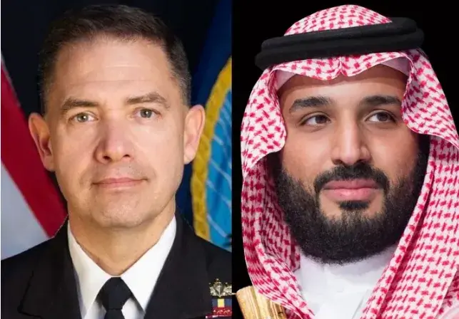 دیدار محمد بن سلمان با فرمانده سنتکام