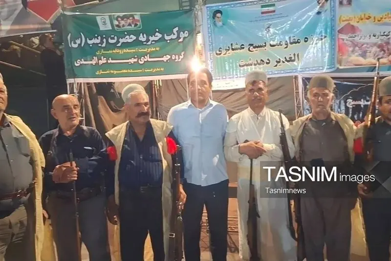 حضور پرشور عشایر کهگیلویه دوشادوش مردم در سنگر خیابان فیلم - تسنیم