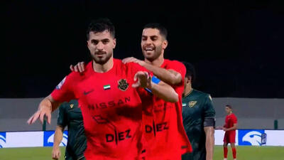 دبل سعید عزتاللهی؛ گل دوم شباب الاهلی مقابل خورفکان