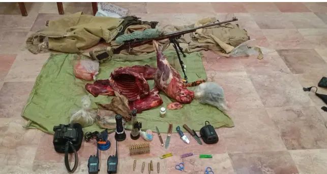  دستگیری متخلفان شکار غیرمجاز کل وحشی در ارتفاعات کوه سنگلستان شهرستان تفت