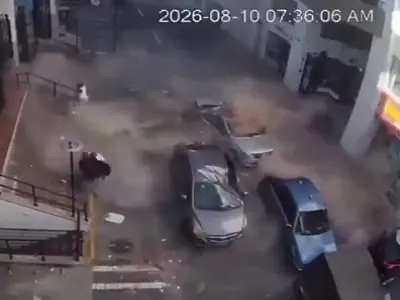 لحظه وحشتناک وقوع زلزله کلمبیا
