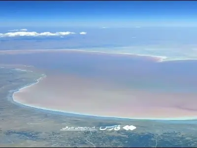  حال خوب دریاچه ارومیه از قاب آسمان