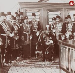  عکس یادگاری مظفرالدین شاه در دربار عثمانی