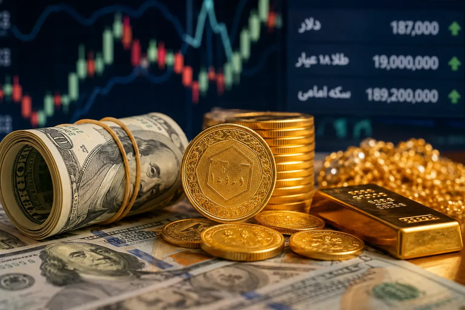 پیشبینی قیمت دلار، طلا و سکه در شنبه ۲۴ مرداد ۱۴۰۵/ بازار ارز در آستانه آزمون ۱۹۰ هزار تومانی
